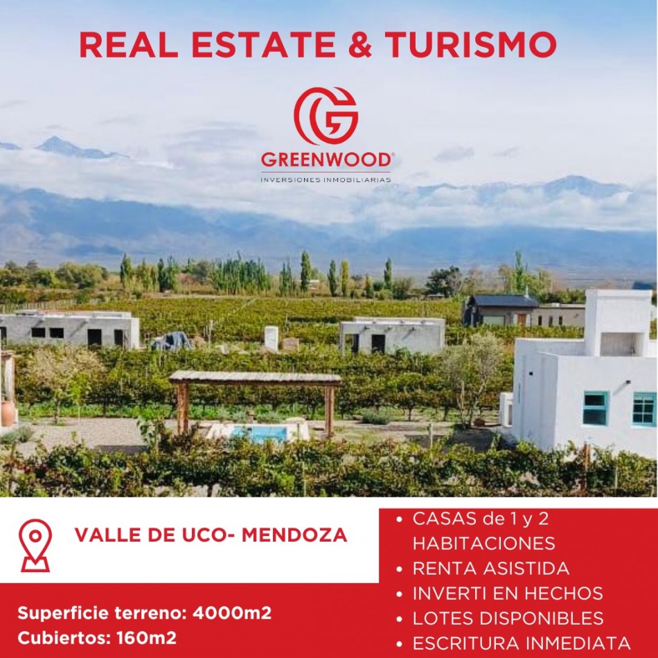 GREENWOOD VENDE CASA ESTILO COLONIAL EN VISTA FLORES TUNUYAN MENDOZA