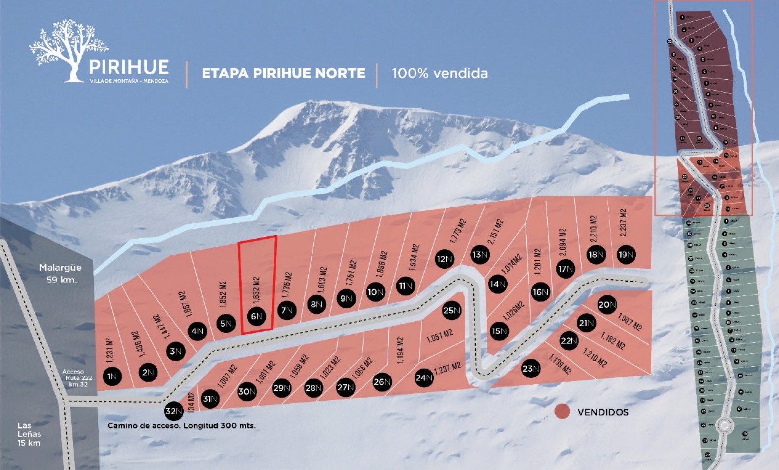 GREENWOOD INMOBILIARIA VENDE TERRENO A 15 MIN DE LAS LEÑAS.