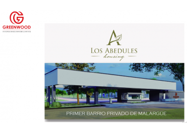 GREENWOOD INVERSIONES INMOBILIARIA PRESENTA EL PRIMER BARRIO PRIVADO DE MALARGUE, SUR DE MENDOZA,  LOS ABEDULES 