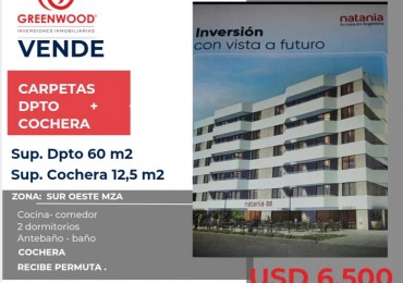 GREENWOOD VENDE Carpetas Natania Dpto + Cochera